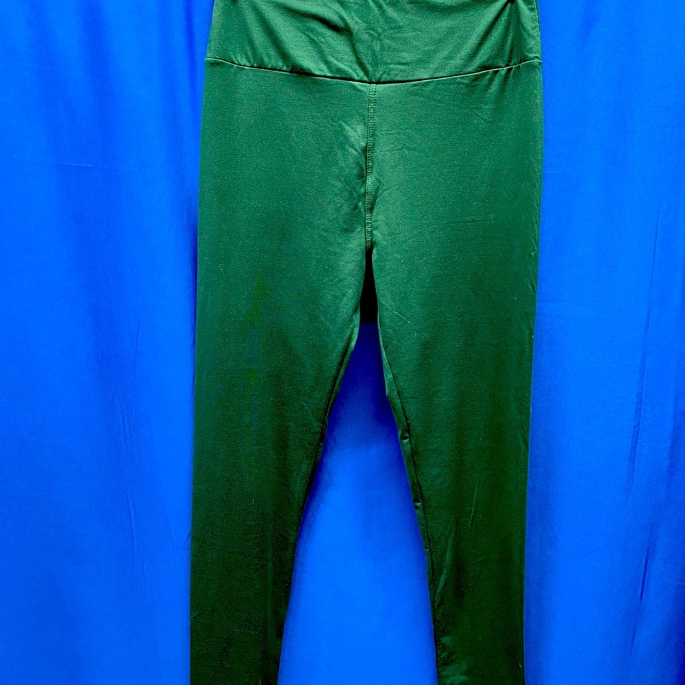 Lularoe Leggings, One Size, Solid Forest Green